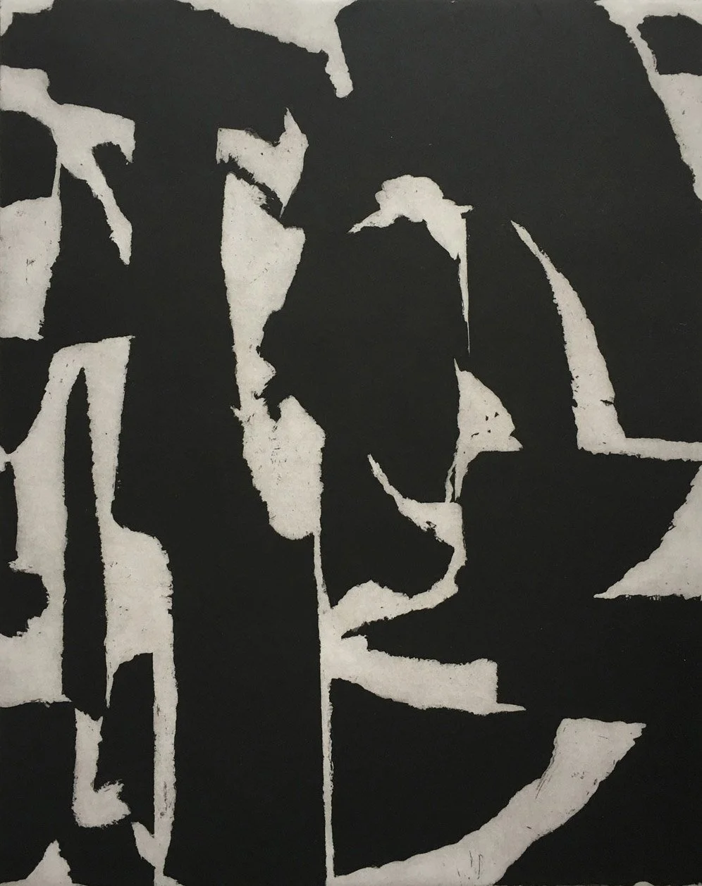 Abstrakt I — Etching, Paper size approx. 57 x 75, Plate size 39 x 49