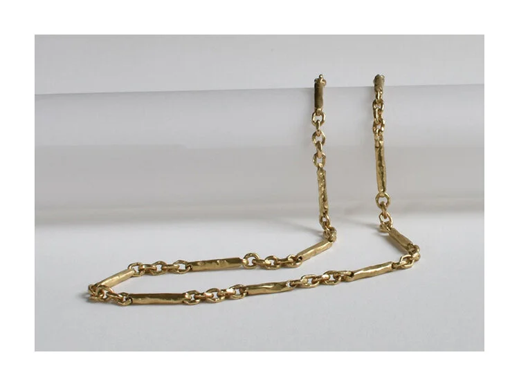 Handmade Silver Chain, 18k Gold Plated